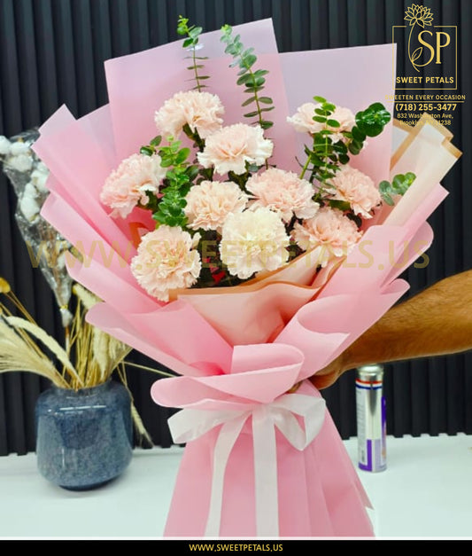 Blush Carnation Bouquet