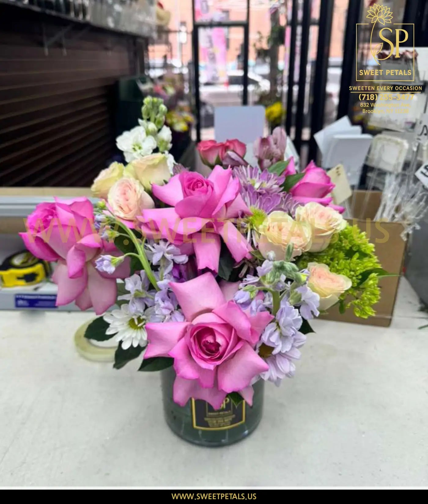 Blushing Garden Vase Arrangement