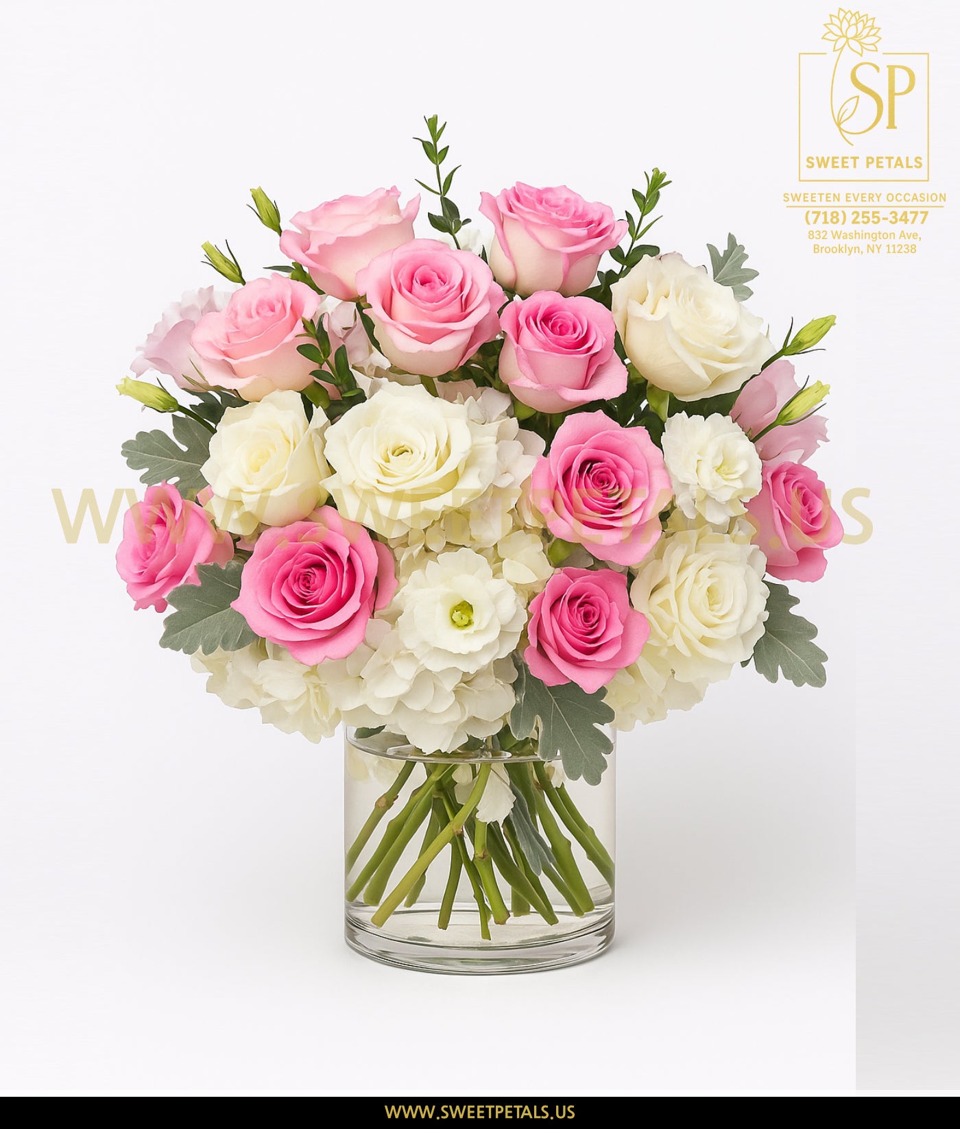 Blushing Harmony Vase Arrangement