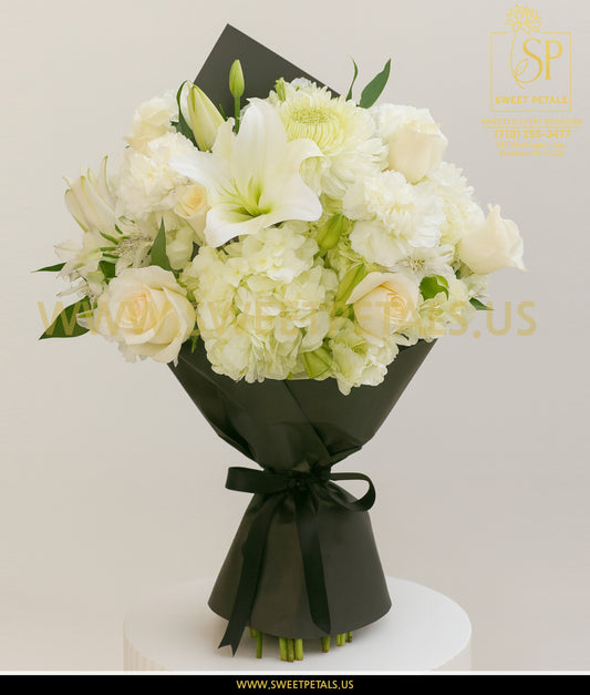 Elegant White Grace Bouquet