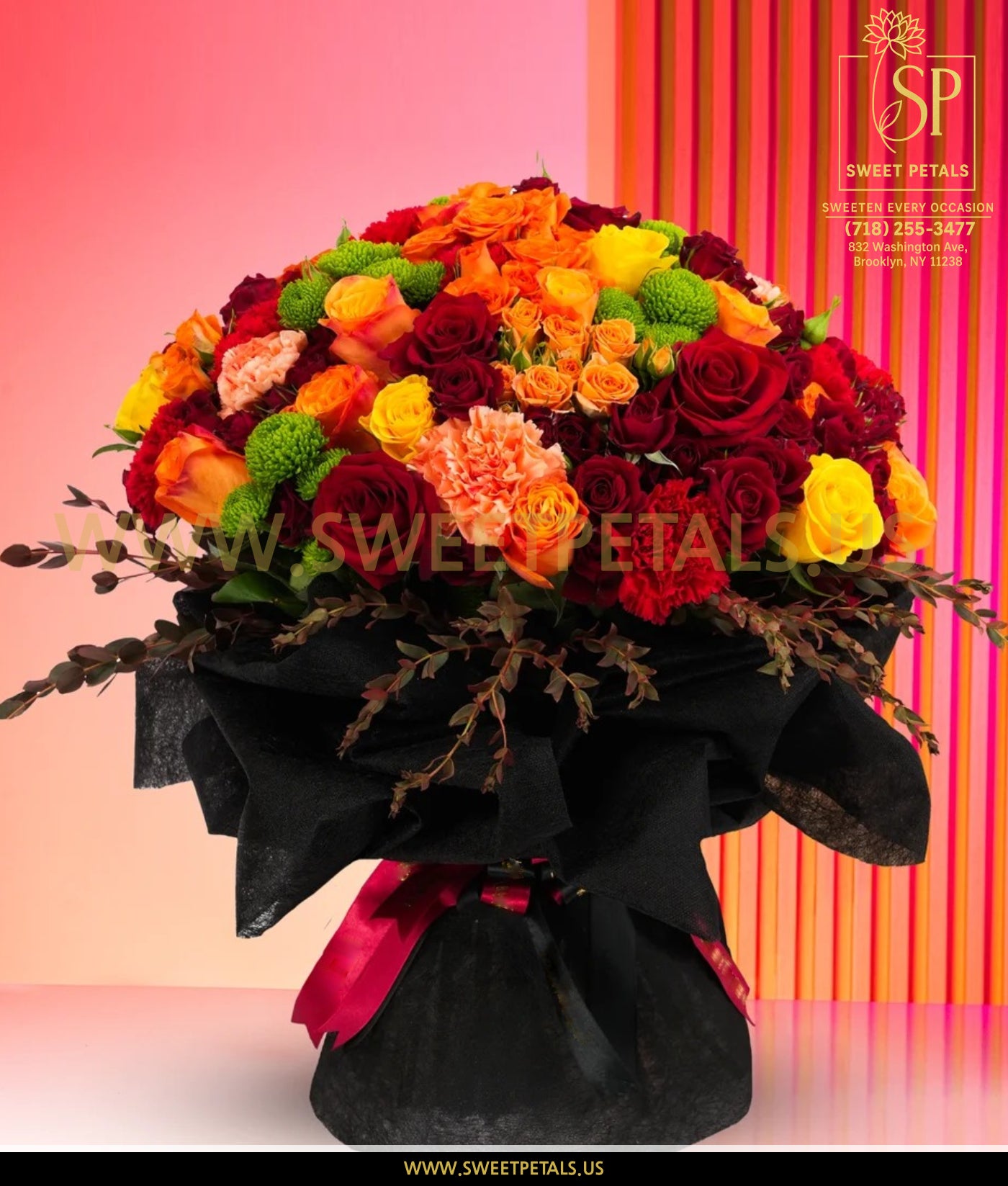 Fiery Elegance Grand Bouquet