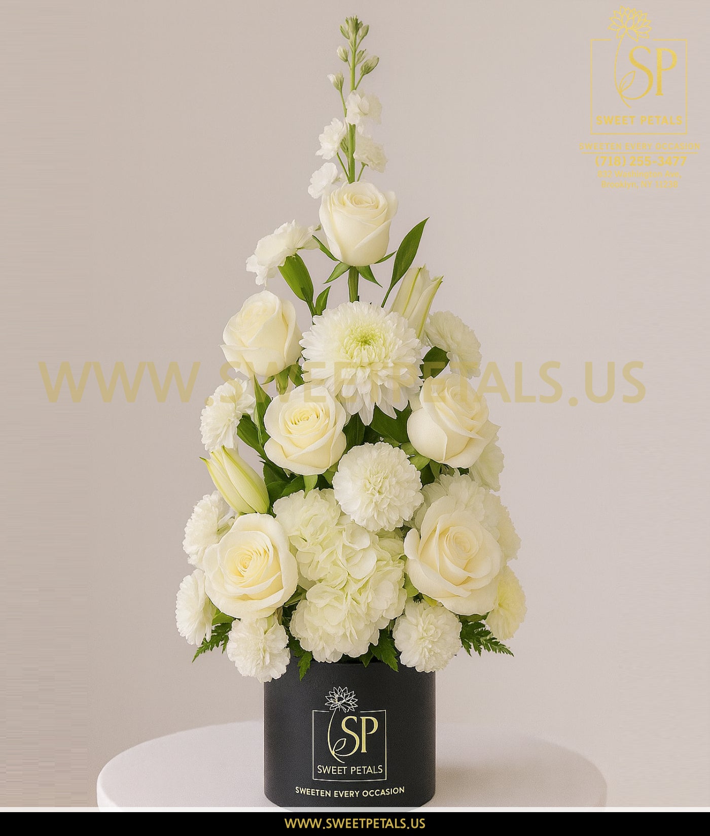 Pure Serenity Tower Vase– Flowers Tree