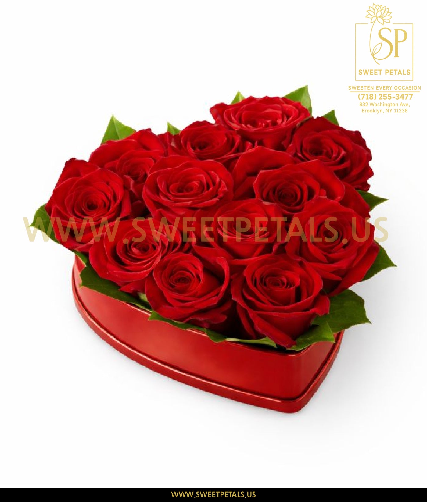 Heart shaped roses arranged in a luxury valentine flower box, featuring unique flowers for Valentine’s Day with rich red roses in a romantic heart design.