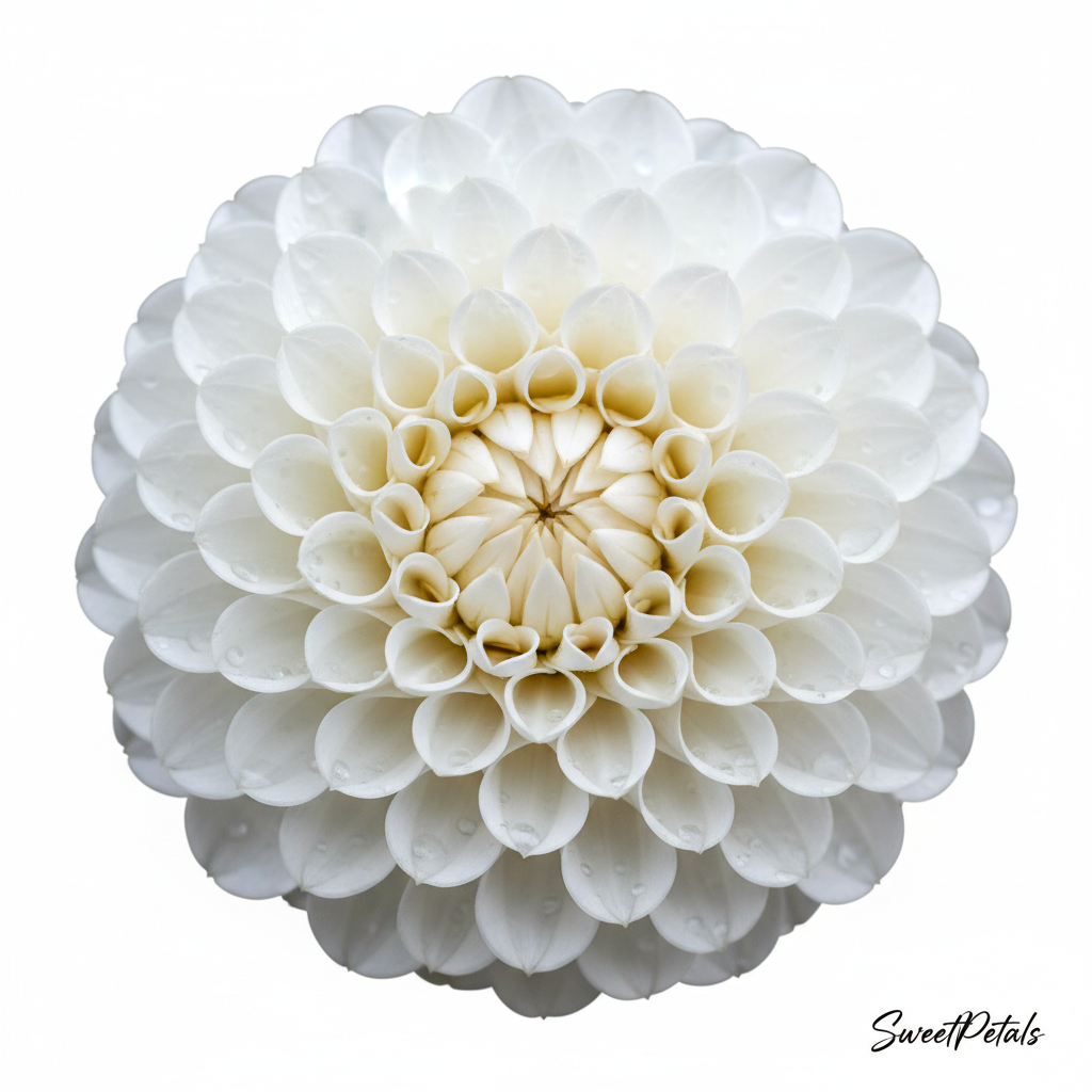 White Elegance Luxury Vase Arrangement | All-White Hydrangea, Rose, Calla Lily, Dahlia & Snapdragon Gift in Green Glass Vase for Weddings, Sympathy & Luxury Gifting