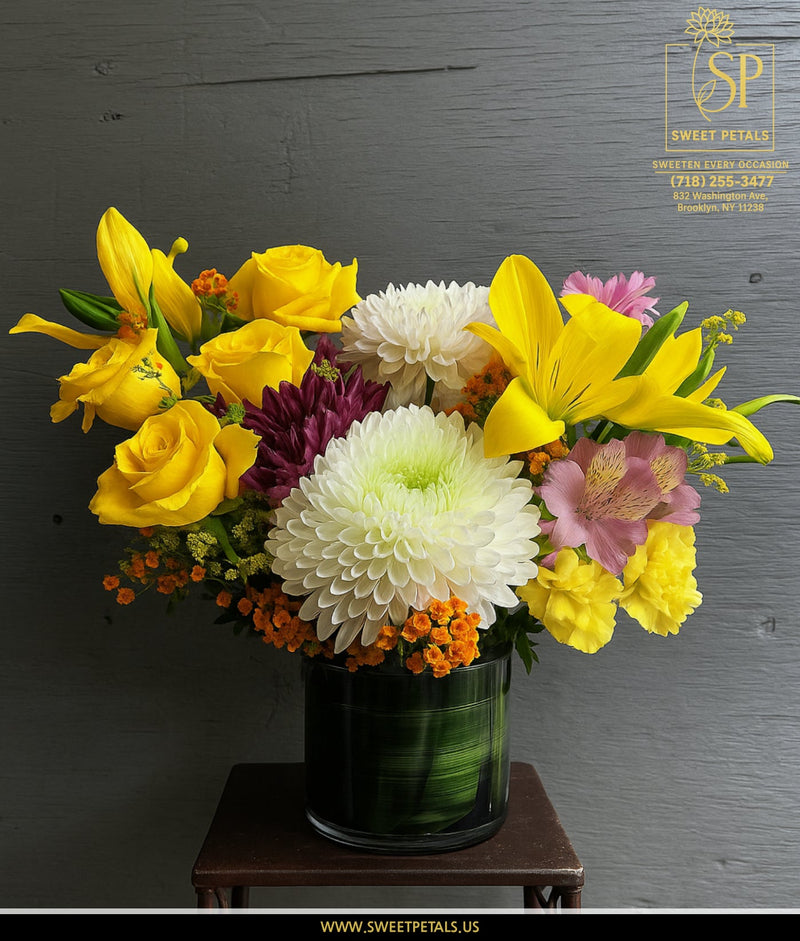 Sunshine Rose bouquet by SweetPetals, same-day delivery across NYC