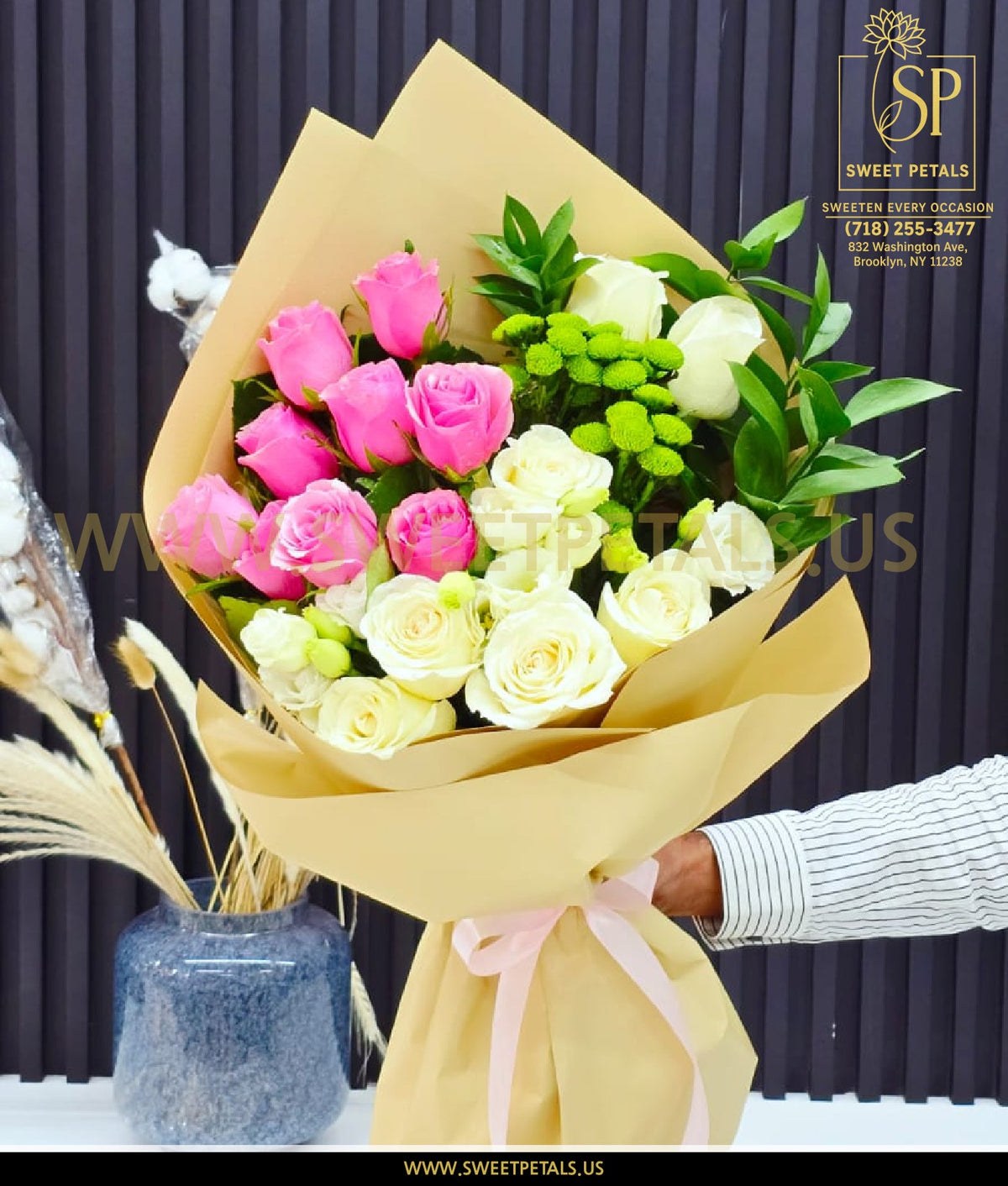Get-well bouquet delivered to NYP Brooklyn Methodist Hospital by SweetPetals
