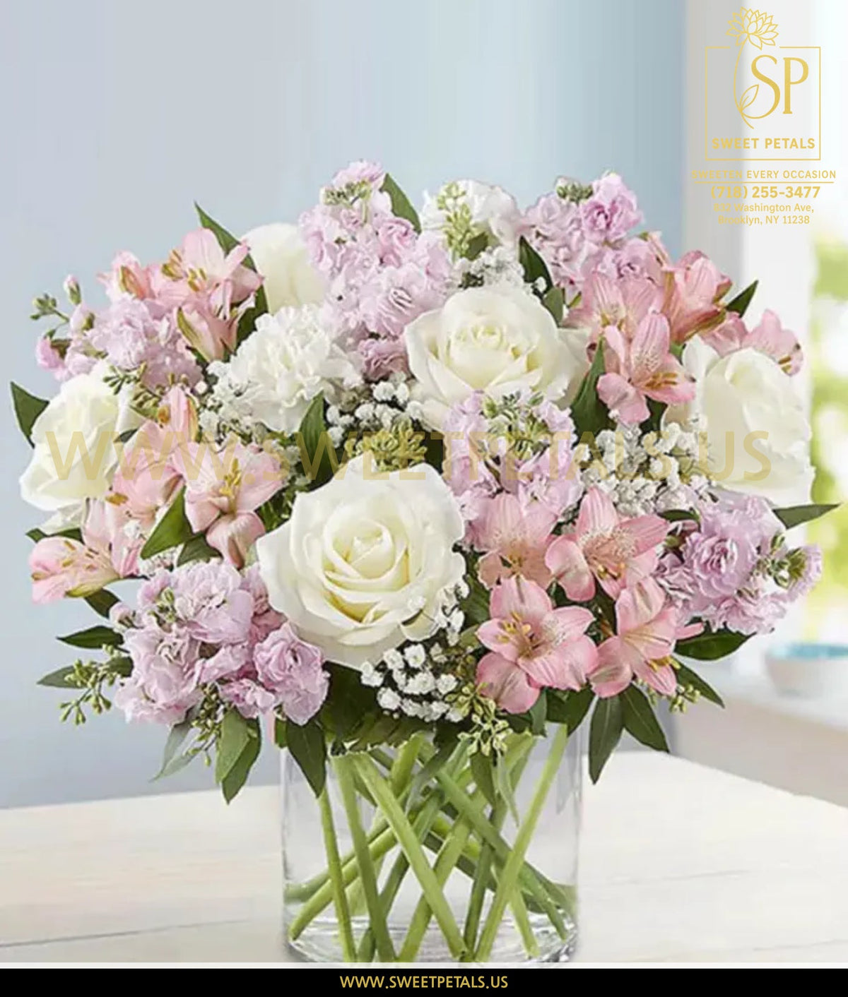 Get-well flowers delivered to NYU Langone Hospital Brooklyn by SweetPetals