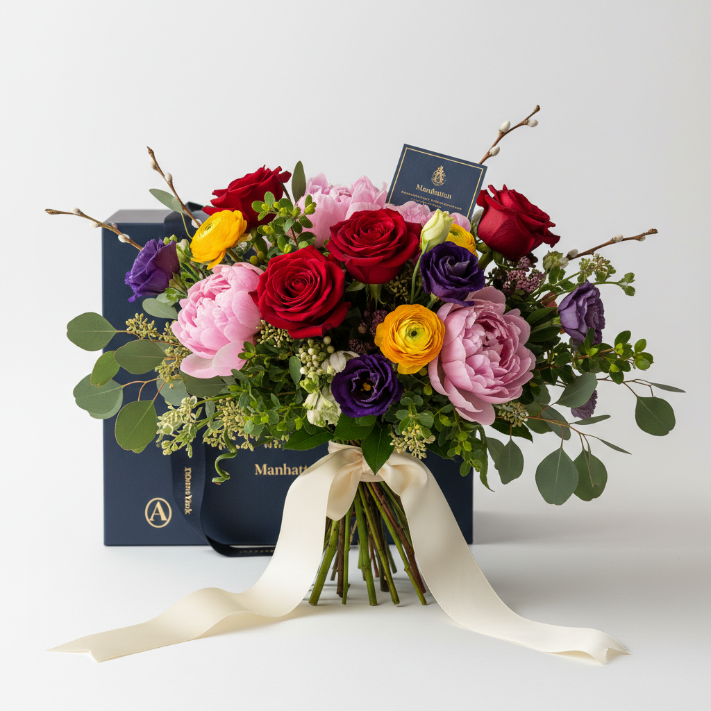 Fresh premium flower bouquet delivery in Manhattan, New York - SweetPetals