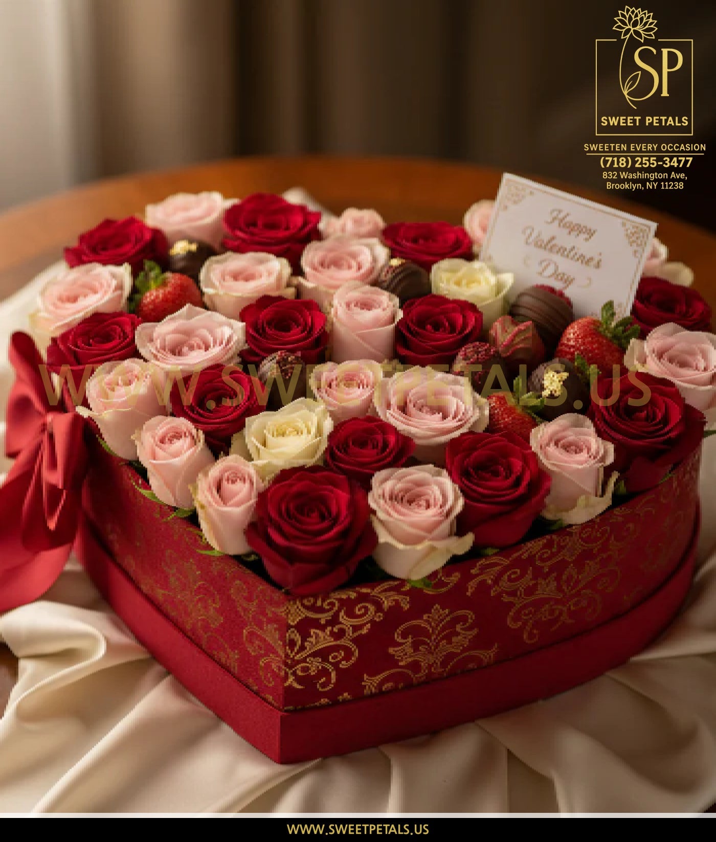 Heart Box Flower & Chocolate Collection