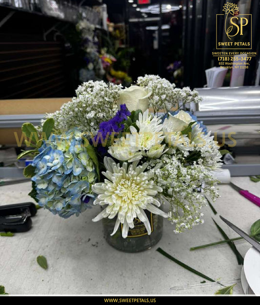 Blue & White Harmony Vase Arrangement