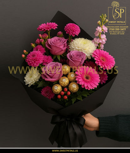 Luxury Flower & Ferrero Rocher Bouquet