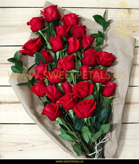 Everlasting Passion Red Rose Bouquet featuring valentines red roses, perfect valentine's day bouquet with valentine's day roses delivery