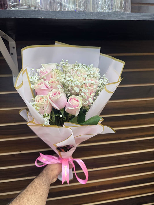 Dozen Pink Roses