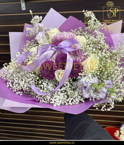 Lavender Bliss Mixed Flower Bouquet