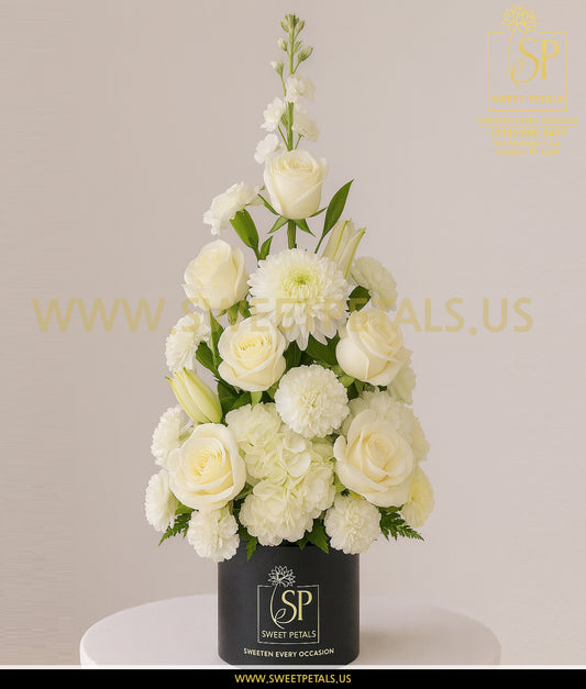 Pure Serenity Tower Vase– Flowers Tree