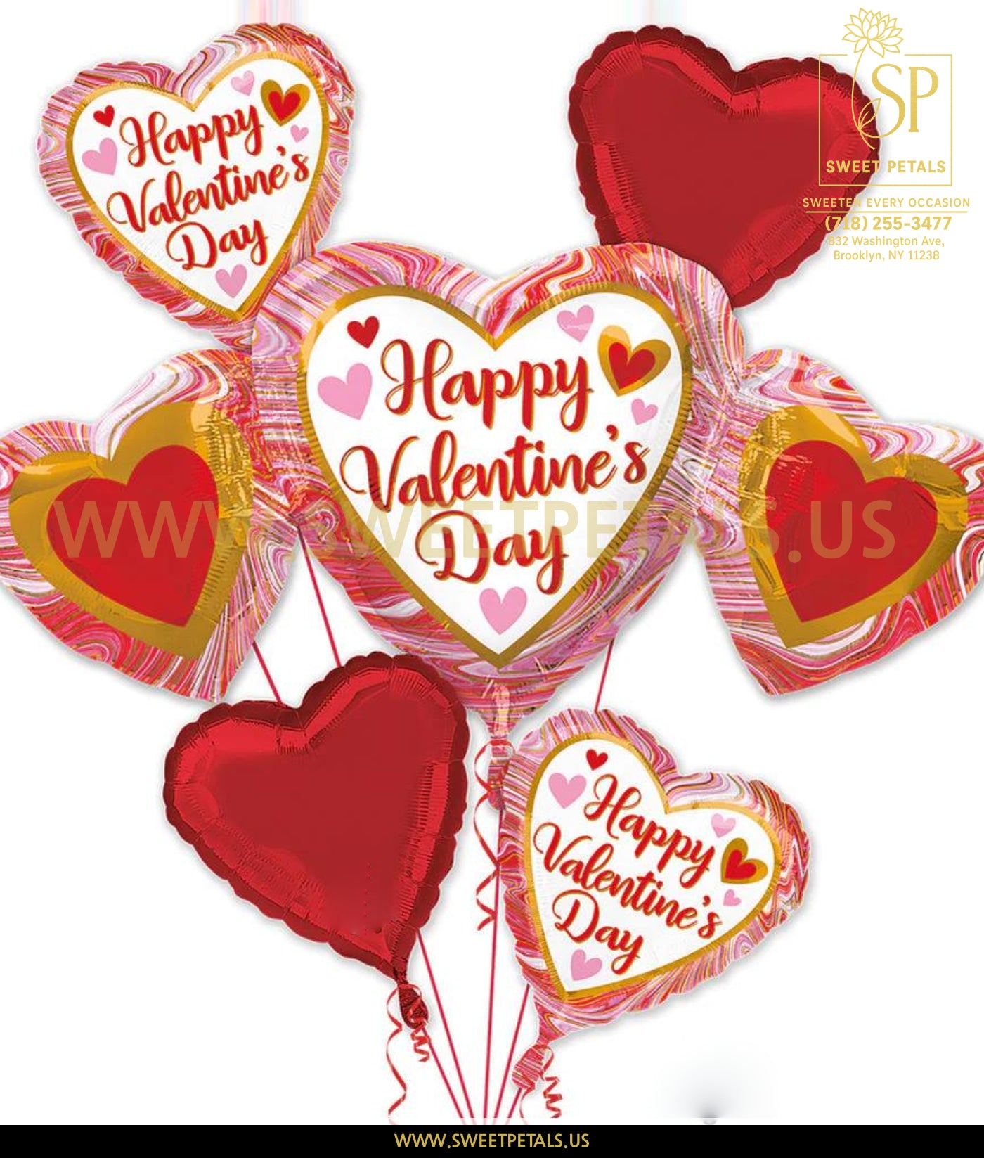 Love in the Air Valentine Heart Balloon Set