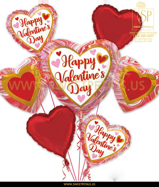 Love in the Air Valentine Heart Balloon Set