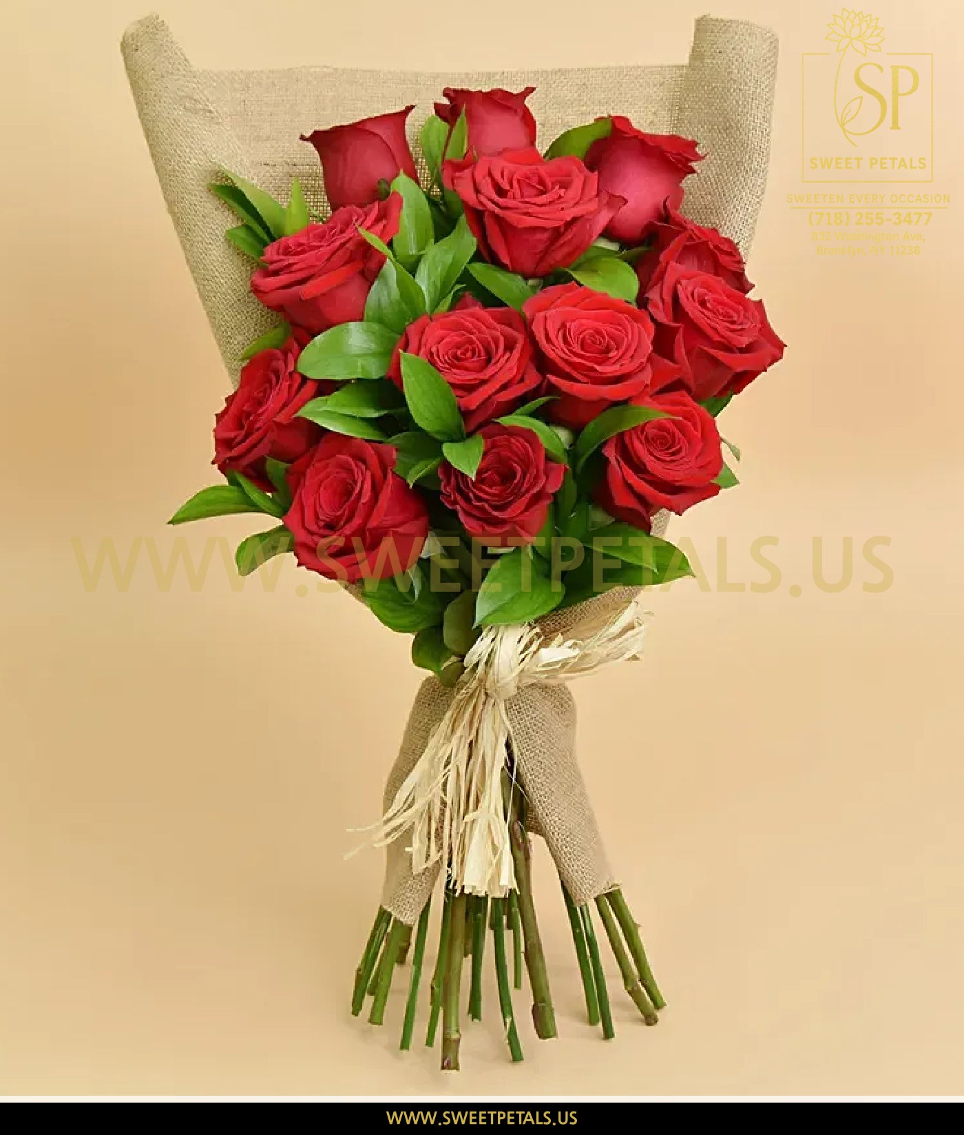 Luxury Red Rose Bouquet for Mother’s Day - Same day flowers delivery NYC