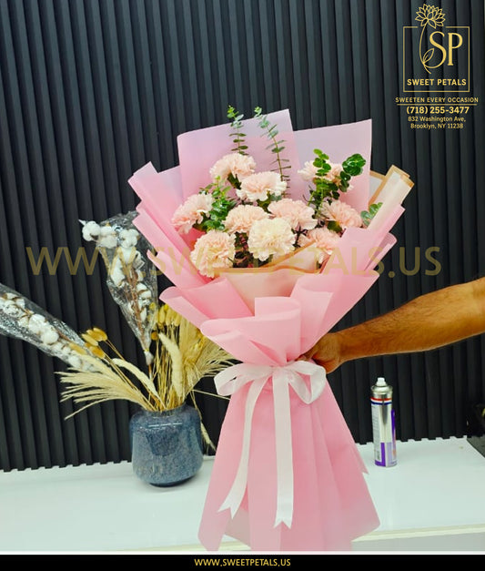 Blush Carnation Bouquet