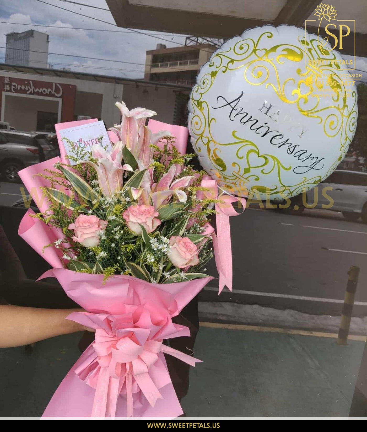 Pink Elegance Anniversary Bouquet
