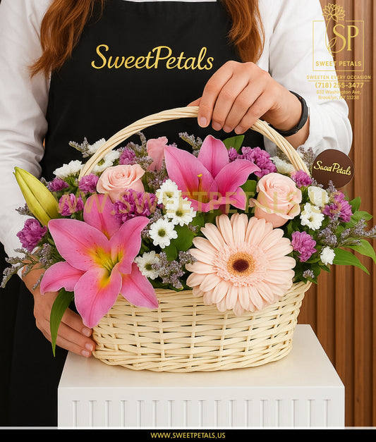 Pink Charm Basket