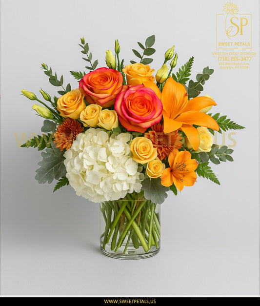 Sunset Glow Vase Arrangement