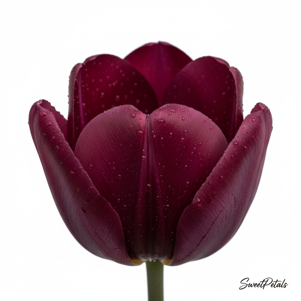 Rainbow Tulip Luxury Vase Arrangement | Luxury Mixed Tulip & Lavender Vase Gift in Yellow, Red, Orange & Purple for Birthdays, Spring & Celebrations