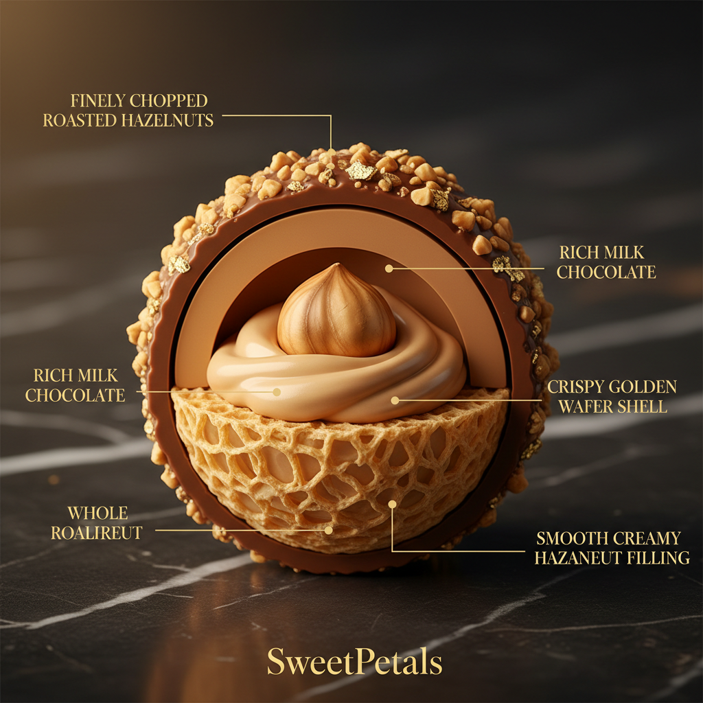 Ferrero Rocher 8-Piece Luxury Gold Chocolate Gift Box | Premium Milk Chocolate Hazelnut Multilayer Experience Gift for Birthdays, Valentine's Day, Anniversaries & Corporate Gifting
