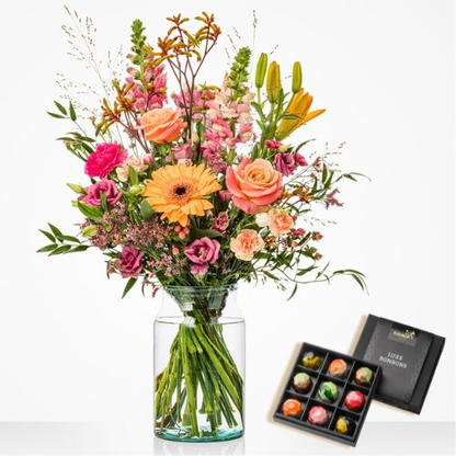 Luxury Mixed Flower Bouquet with Chocolates – Same-Day Flower Delivery NYC