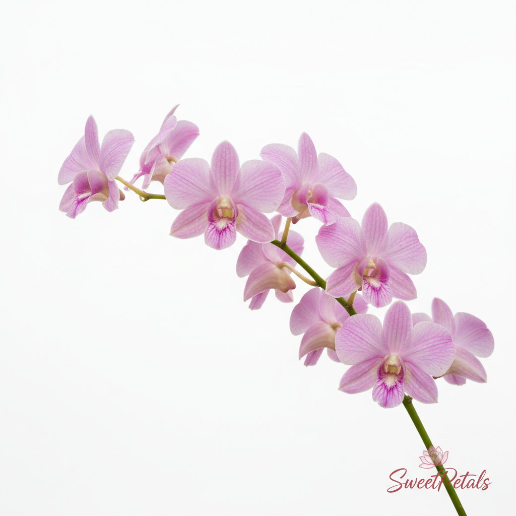 Grand Cascade Blush Sympathy Standing Arrangement | Luxury Pink Rose, White Hydrangea, Orchid & Snapdragon Funeral Floral Tribute for Memorials & Services