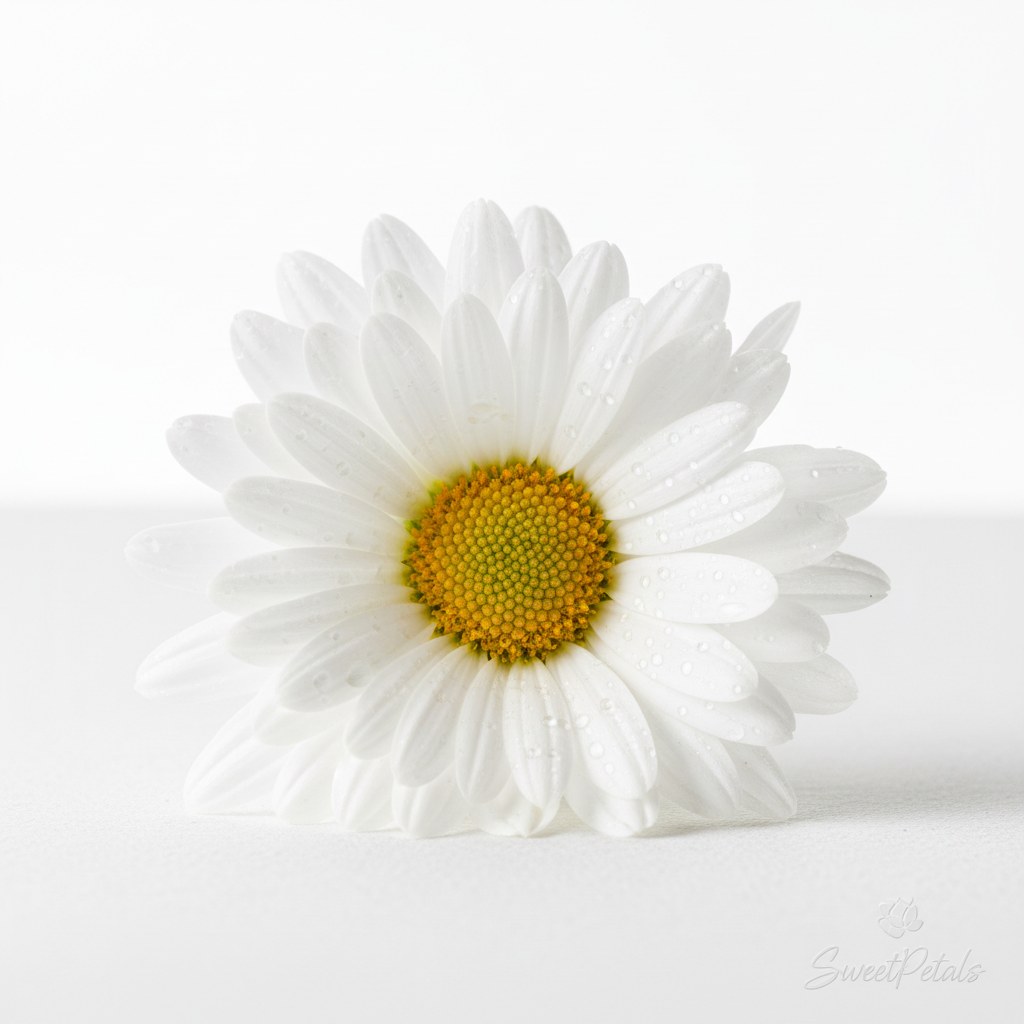 Sunshine & Daisies Yellow Rose Vase Arrangement | Luxury Yellow Rose, White Daisy, Mini Carnation & Green Button Mum Gift in Glass Vase for Birthdays & Celebrations
