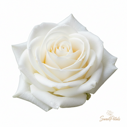 White Elegance Luxury Vase Arrangement | All-White Hydrangea, Rose, Calla Lily, Dahlia & Snapdragon Gift in Green Glass Vase for Weddings, Sympathy & Luxury Gifting