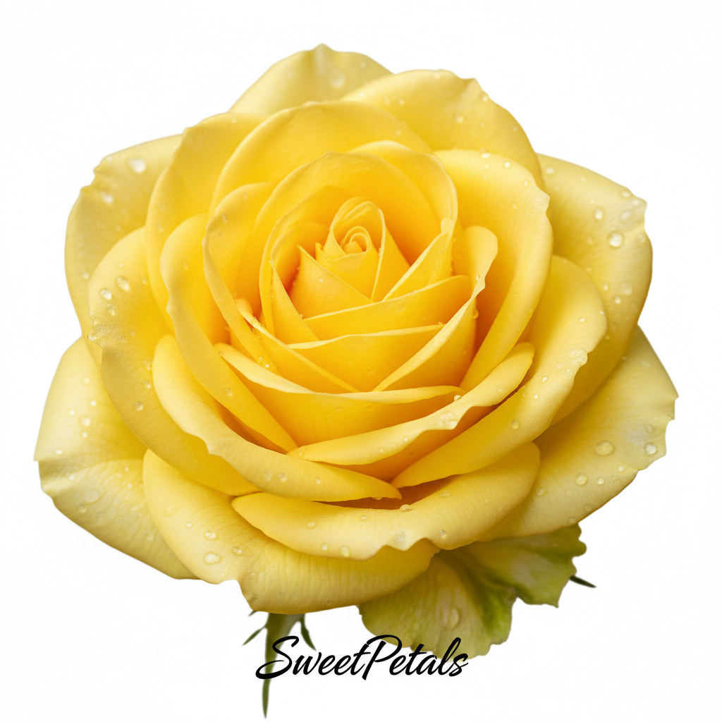 Sunshine & Daisies Yellow Rose Vase Arrangement | Luxury Yellow Rose, White Daisy, Mini Carnation & Green Button Mum Gift in Glass Vase for Birthdays & Celebrations